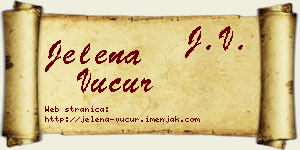 Jelena Vučur vizit kartica
